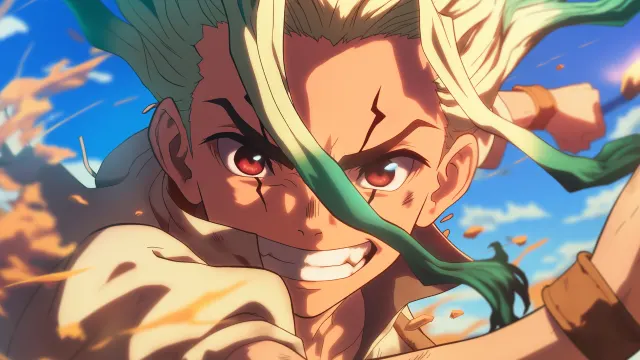 Anime Dr Stone Senku Ishigami Action wallpaper on Pixipics