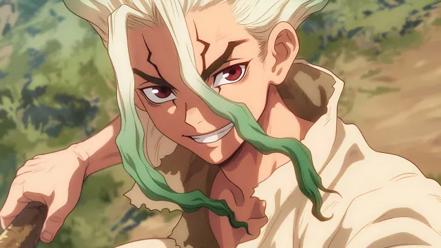 Senku Dr Stone Smirk Science Genius wallpaper on Pixipics