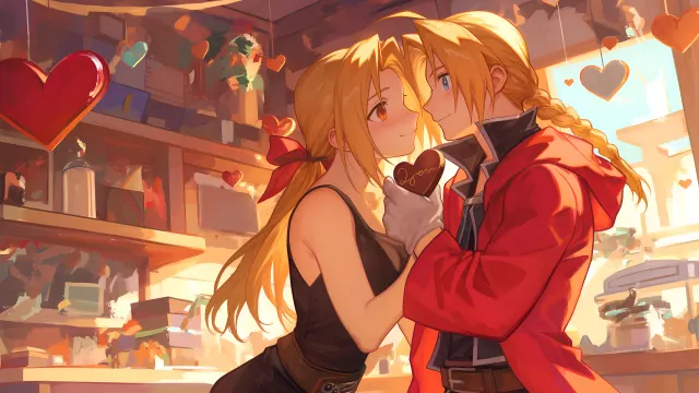 Edward Elric Winry Valentine wallpaper on Pixipics