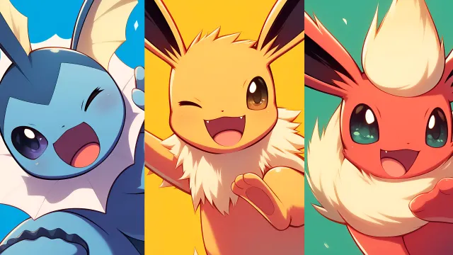 Pokemon Eevee Evolutions Joy wallpaper on Pixipics