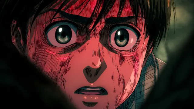Attack On Titan Eren Shocked Expression wallpaper on Pixipics