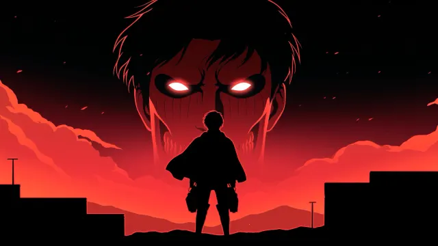 Attack On Titan Eren Yeager Facing His Titan Destiny Gif wallpaper on Pixipics