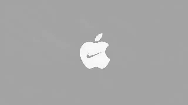 Apple Nike Fusion Logo Minimal Gray wallpaper on Pixipics