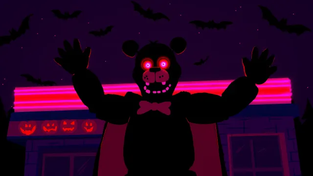 Five Nights At Freddys Freddy Dracula Halloween wallpaper on Pixipics