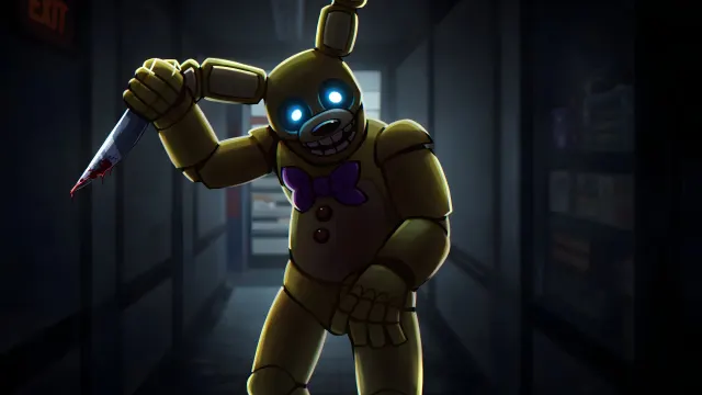 Fnaf Spring Bonnie Horror wallpaper on Pixipics