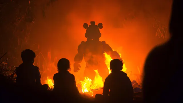 Kids Fnaf Campfire Shadows wallpaper on Pixipics
