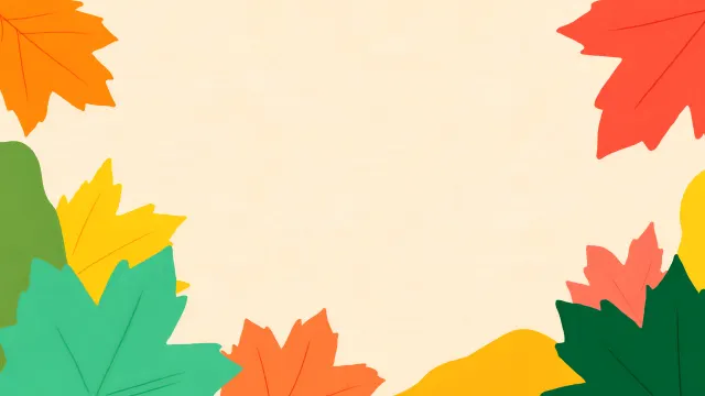 Minimalist Fall Leaves Beige wallpaper on Pixipics