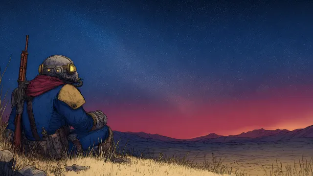 Fallout Ncr Trooper Wasteland Stargazing wallpaper on Pixipics