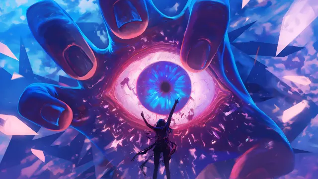 Fantasy Art Cosmic Eye Portal wallpaper on Pixipics