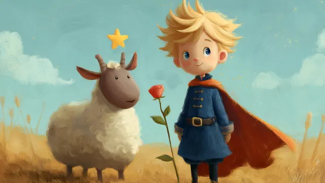 Little Prince Sheep Fantasy wallpaper on Pixipics
