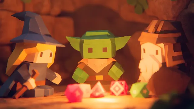 Paper Cut Characters Wizard Goblin Elf wallpaper on Pixipics