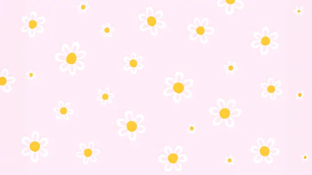 Chamomile Pattern Cute Daisy Pink wallpaper on Pixipics