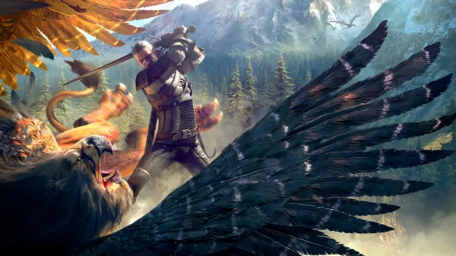 The Witcher Geralt Griffin Slayer wallpaper on Pixipics