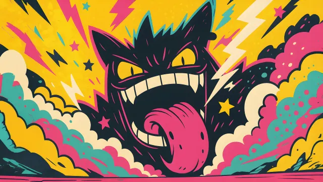 Pokemon Epic Gengar Pop Art wallpaper on Pixipics