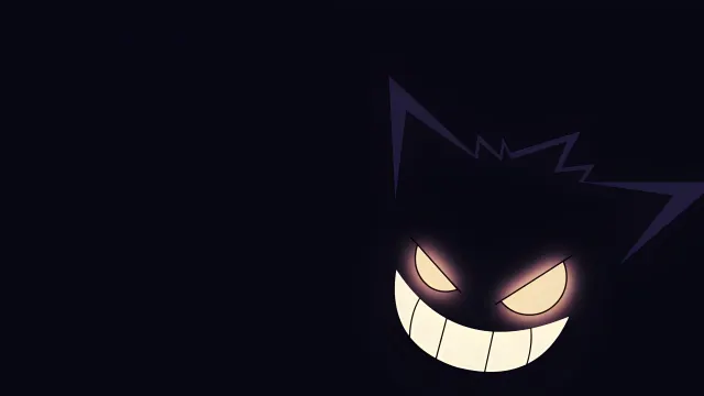 Pokemon Gengar With Glowing Eyes Dark wallpaper on Pixipics