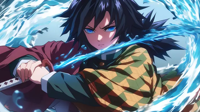 Demon Slayer Water Swordsman Giyu Tomioka wallpaper on Pixipics