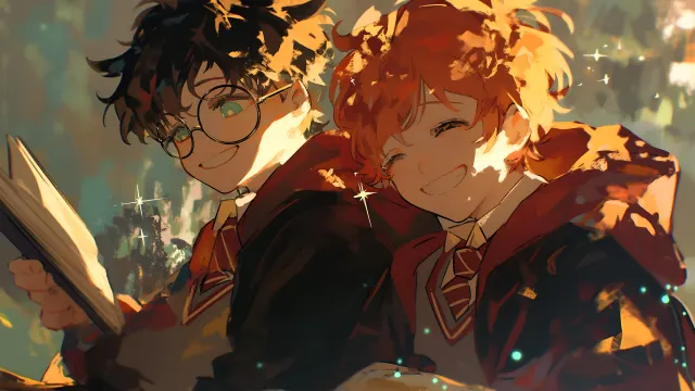 Harry Potter Ron Weasley Magic Friendship wallpaper on Pixipics