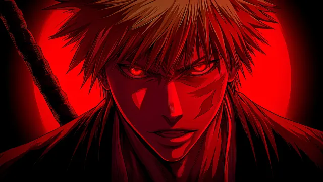 Ichigo Blood Moon Bleach Anime wallpaper on Pixipics