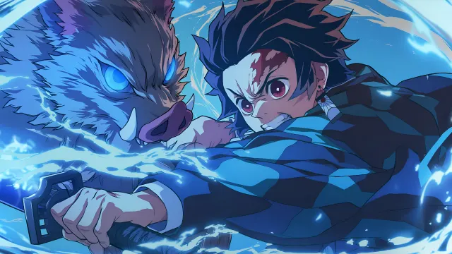 Demon Slayer Tanjiro And Inosuke Cool wallpaper on Pixipics