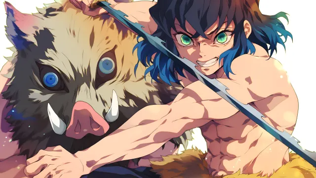 Inosuke Hashibira Demon Slayer Anime wallpaper on Pixipics