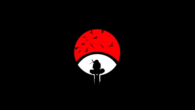 Anime Naruto Itachi Uchiha Sharingan Moon wallpaper on Pixipics