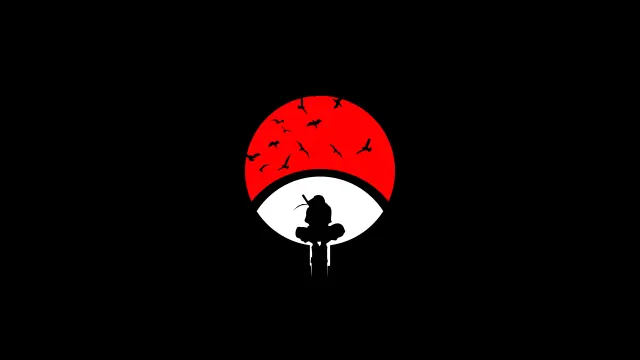 Naruto Itachi Uchiha Sharingan Moon wallpaper on Pixipics