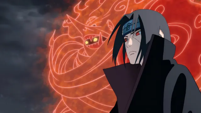Naruto Itachi Uchiha Susanoo Red Aura wallpaper on Pixipics