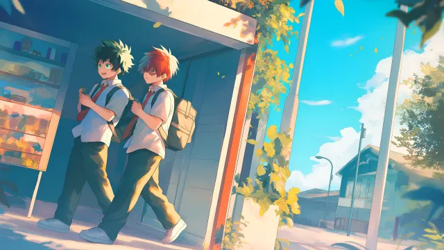 My Hero Academia Classmates In School Uniforms wallpaper on Pixipics