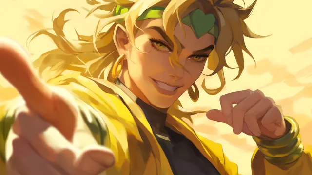 Jojos Bizarre Adventure Dio Brando Menacing Aura wallpaper on Pixipics