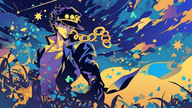 Jojo Bizarre Adventure Jotaro Kujo Star Platinum Might wallpaper on Pixipics