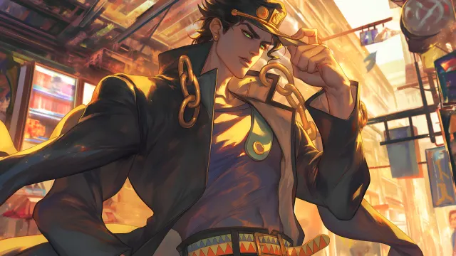 Jojos Bizarre Adventure Jotaro Confident wallpaper on Pixipics