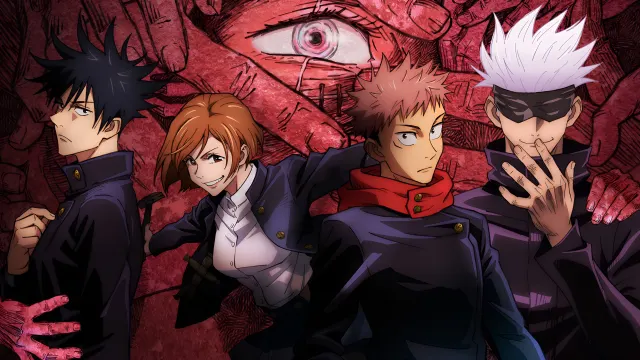 Jujutsu Kaisen Yuji Megumi Nobara And Gojo Satoru Team wallpaper on Pixipics