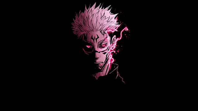 Sukuna Neon Pink Dark Jujutsu Kaisen wallpaper on Pixipics