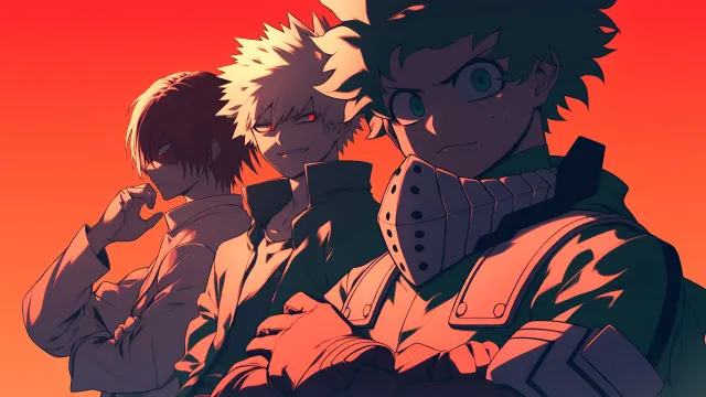 My Hero Academia Class 1A Trio wallpaper on Pixipics