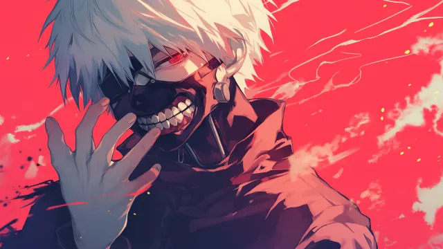 Tokyo Ghoul Ken Kaneki Half Kakuja wallpaper on Pixipics
