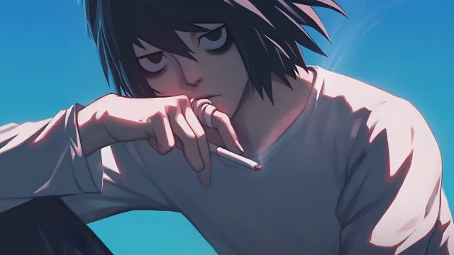 Death Note L Art Style wallpaper on Pixipics