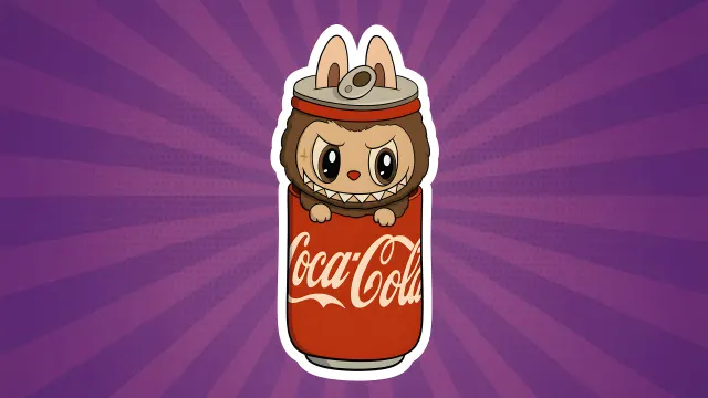 Labubu In Coca Cola Can wallpaper on Pixipics