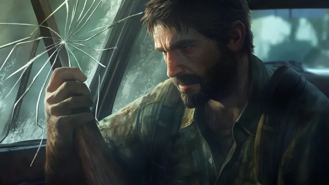 Last Of Us Joel Broken Window wallpaper on Pixipics
