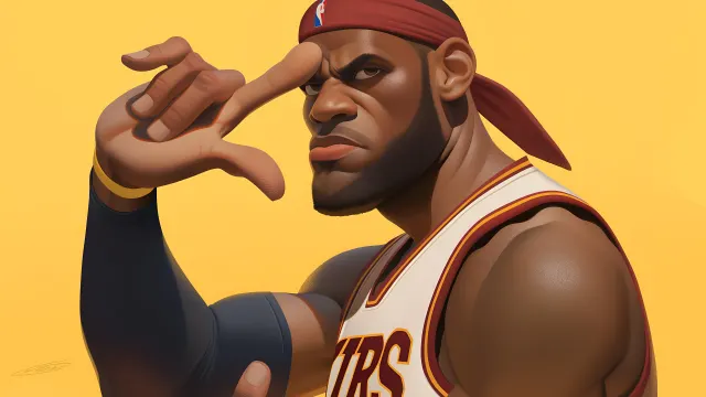 Lebron James Cartoon Character wallpaper on Pixipics