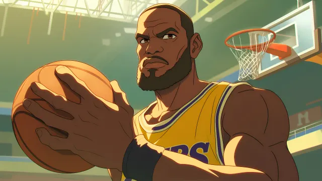 Lebron James Cool Anime Style wallpaper on Pixipics