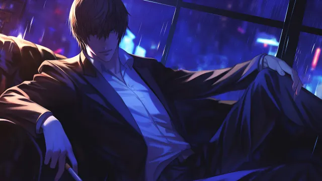 Light Yagami Noir Detective Mood wallpaper on Pixipics