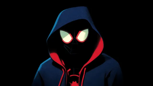 Miles Morales Hooded Shadow wallpaper on Pixipics