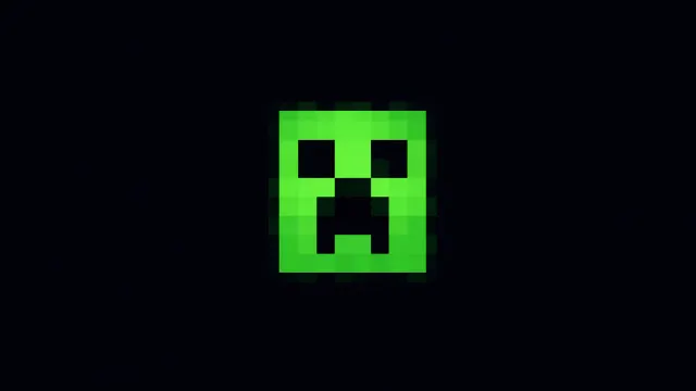 Minecraft Creeper Face Minimalist wallpaper on Pixipics