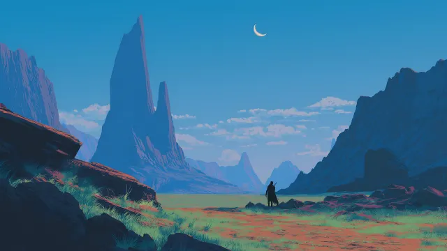 Star Wars Mandalorian Lonely Path Peaks wallpaper on Pixipics