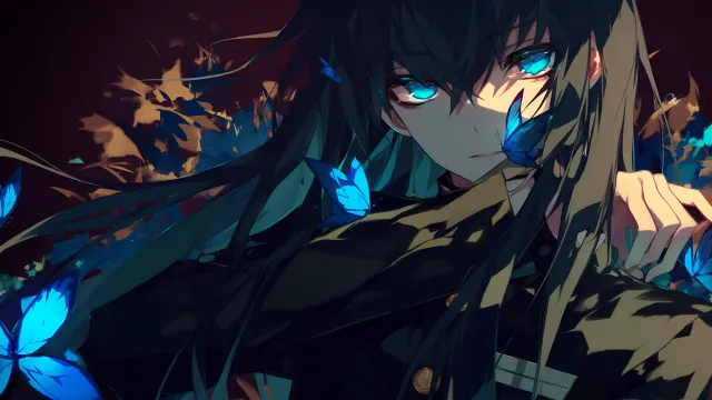 Demon Slayer Muichiro Tokito Focused Attack wallpaper on Pixipics
