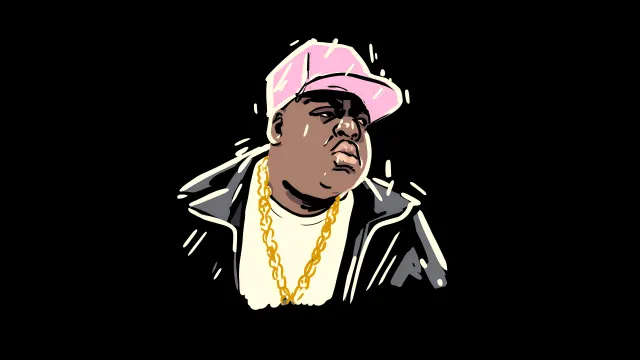 Notorious Big Hiphop Icon Sketch Art wallpaper on Pixipics