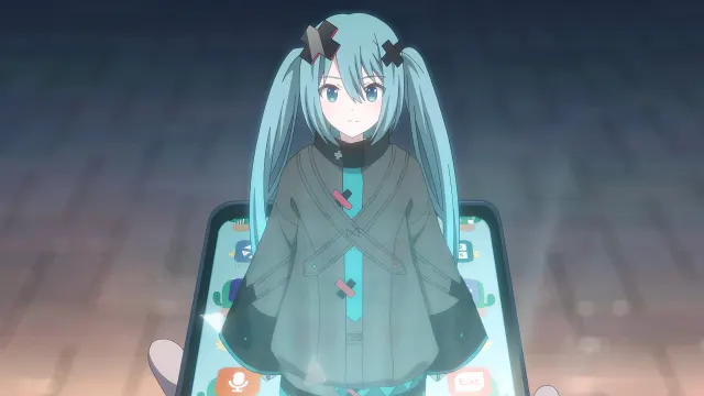 Vocaloid Hatsune Miku Hologram Phone Screen wallpaper on Pixipics