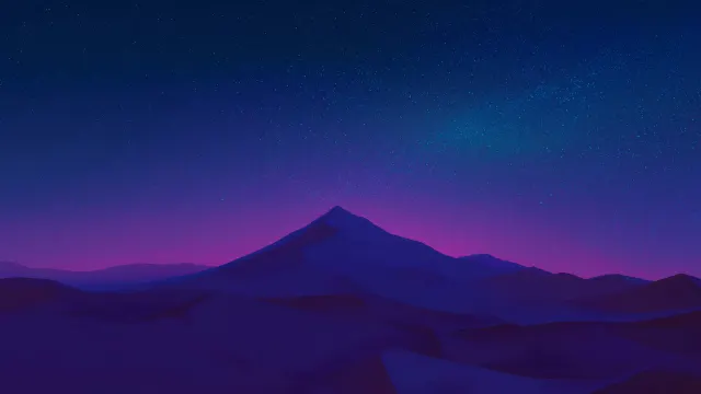 Nature Mystical Desert Dunes Starlight wallpaper on Pixipics