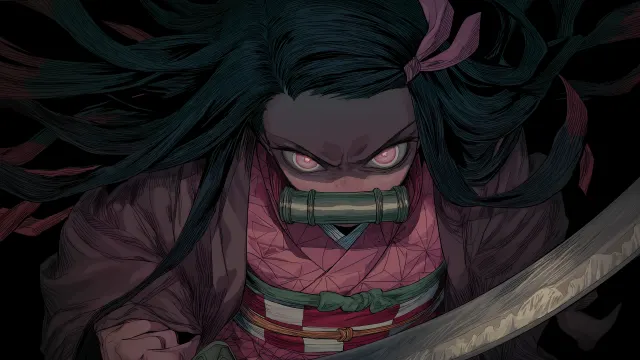 Demon Slayer Nezuko Kamado Demon State wallpaper on Pixipics