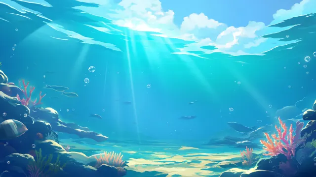Tranquil Underwater World wallpaper on Pixipics